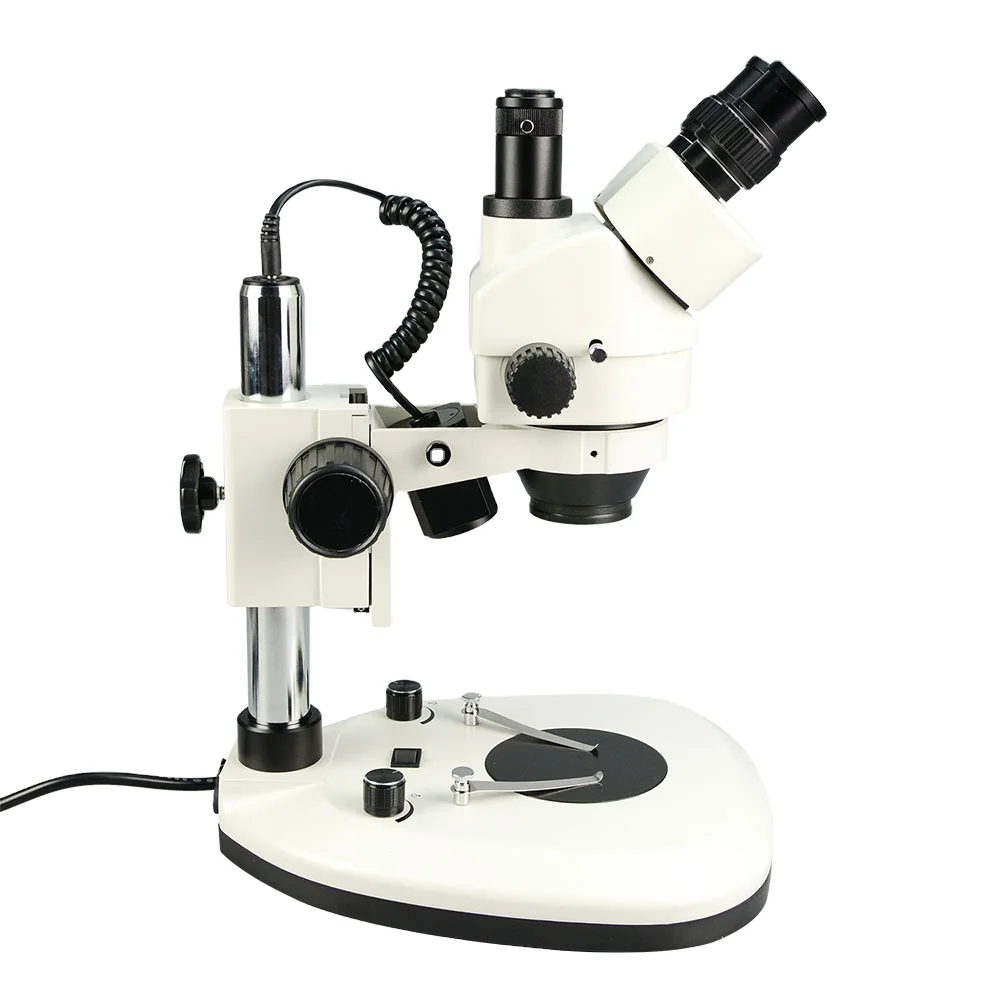 Trinocular Stereo Microscope 7X-45X - 공장용 7x-45x 광학 산업용 삼안 현미경,