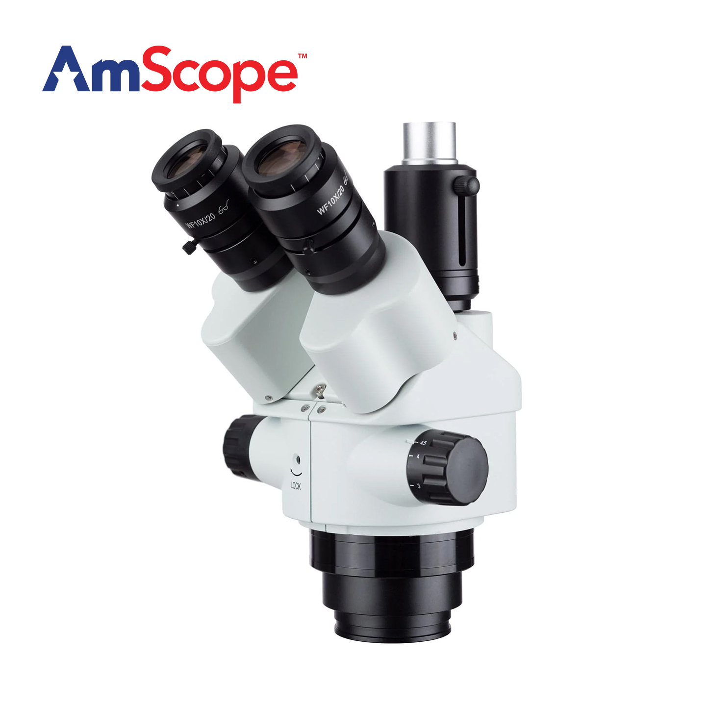 AmScope 7X-45X 배율 동시 초점 삼안 줌 스 - Trinocular Stereo Microscope 7X-45X 리뷰 및 가격