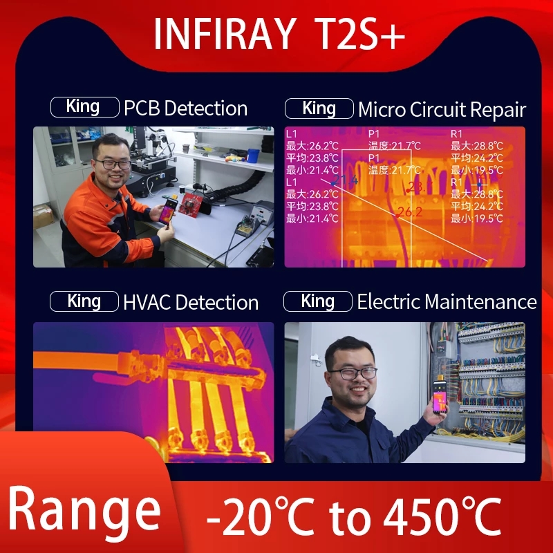 InfiRay T2S Plus 열 화상 카메라 IR 카 - Thermal Imaging Camera Pcb Repair 리뷰 및 가격