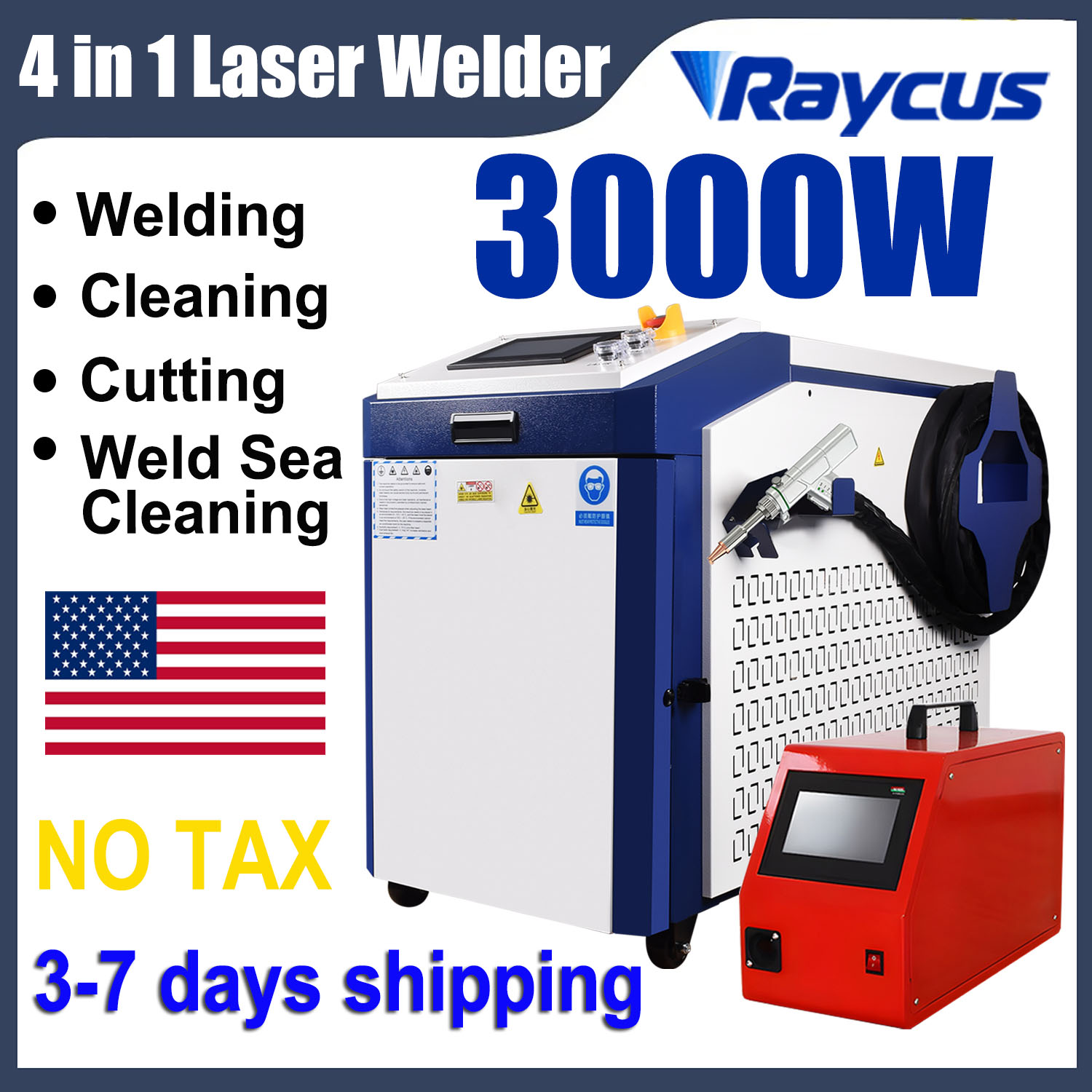 Raycus 3000W 휴대용 4-in-1 파이버 레이 - Laser Soldering Machine Handheld 리뷰 및 가격