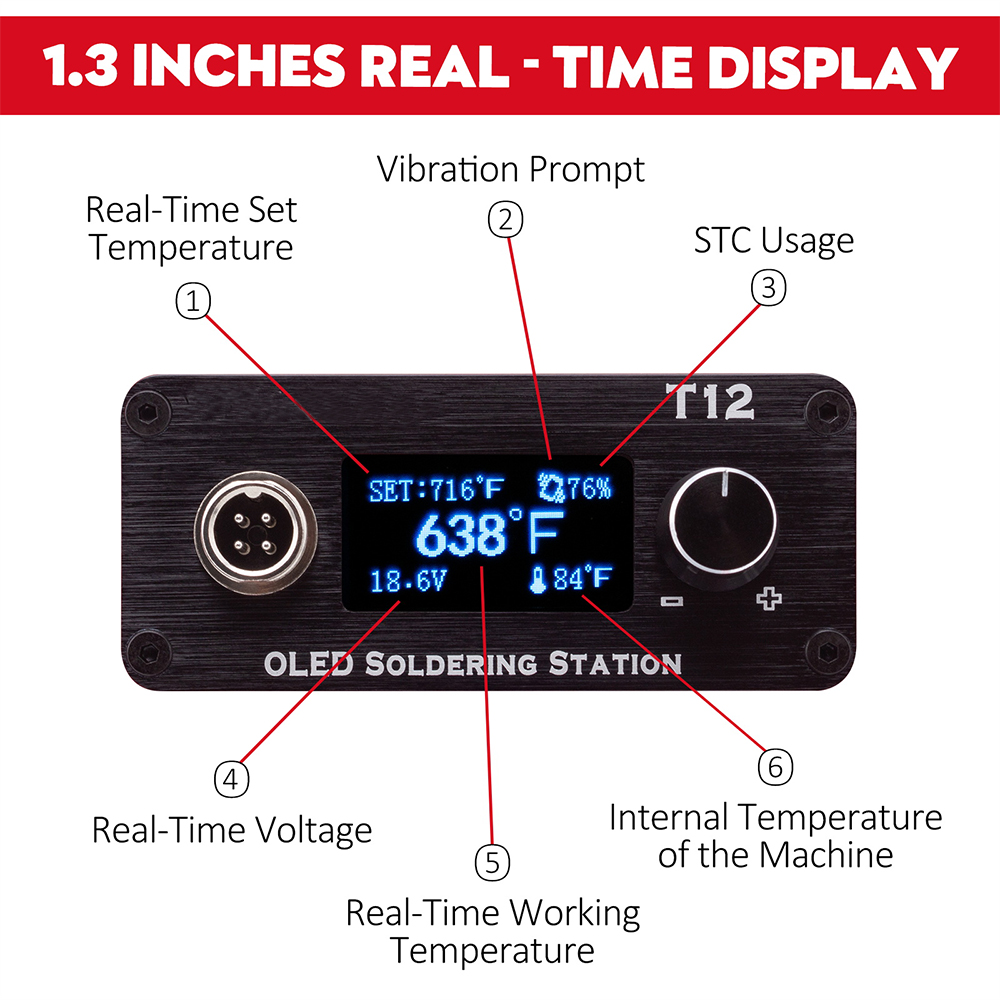 밀워키용 OLED T12 납땜 다리미 스테이션, 조절식 - T12 Soldering Station Oled 리뷰 및 가격