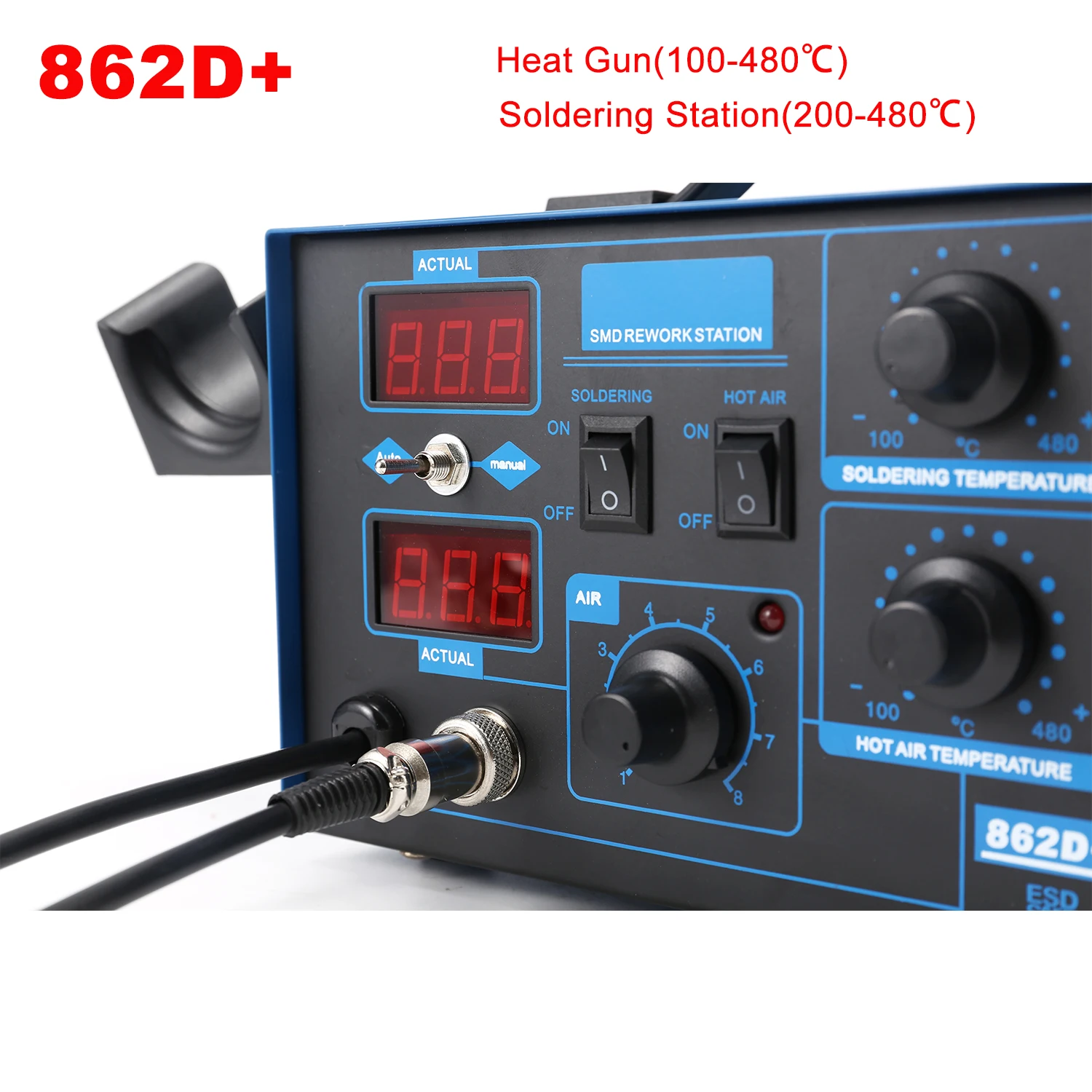 2 in 1 750W 납땜 스테이션 LCD 디지털 디스 - 2 In 1 Soldering Rework Station 750W 리뷰 및 가격