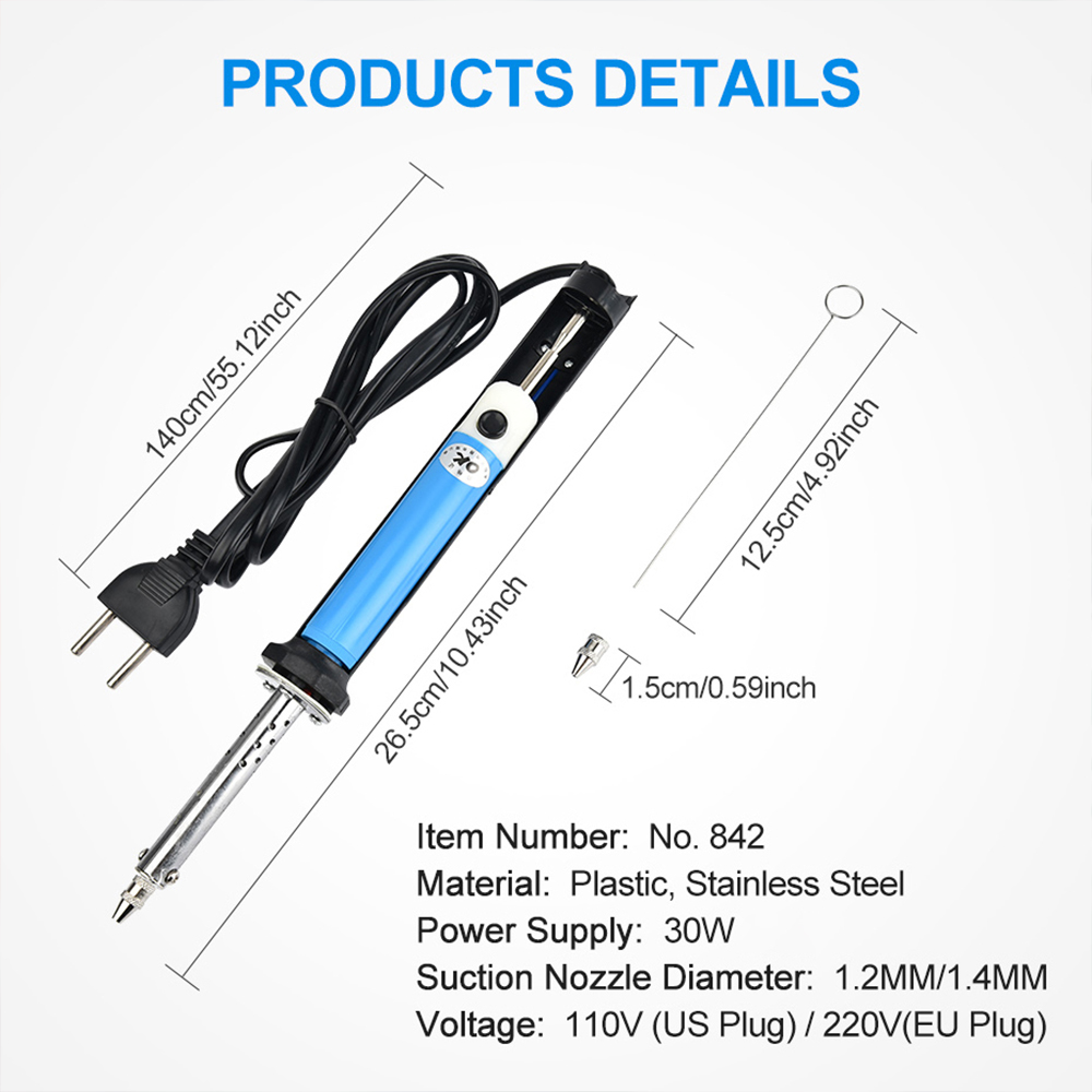 AC US 110V /EU 220V 전기 주석 흡입 펜 - Desoldering Pump Electric Vacuum Station 리뷰 및 가격