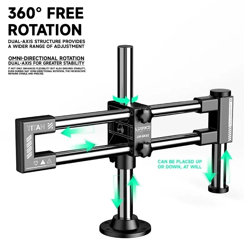 루웨이 LW-GK02 이축형 더블 붐 현미경 스탠드 3 - Articulating Arm Boom Stand Microscope 리뷰 및 가격